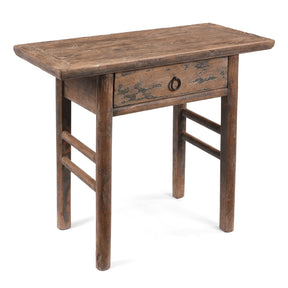 Bleached Provincial Table From Shanxi - 19th Century