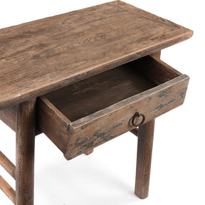 Bleached Provincial Table From Shanxi - 19th Century