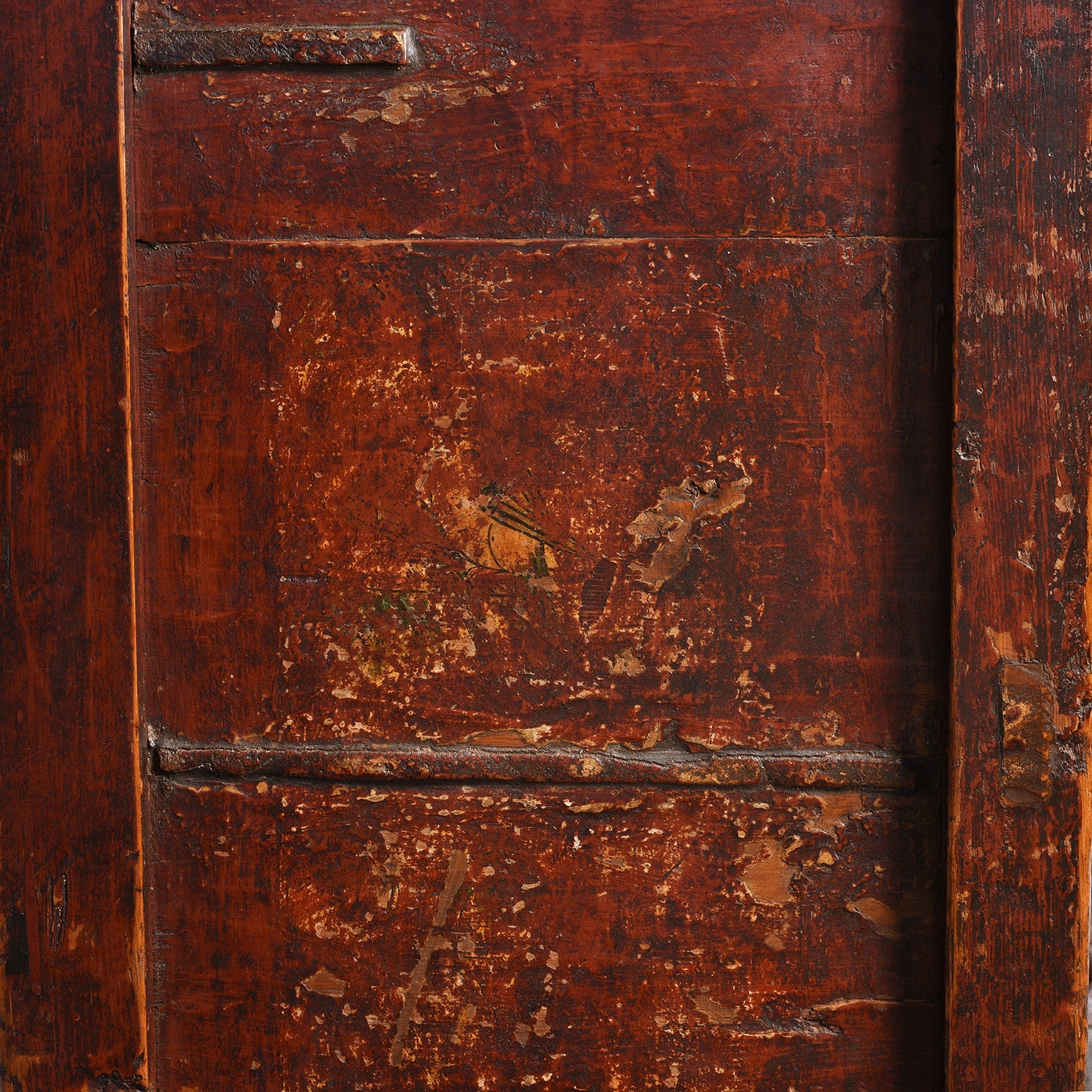 Tibetan Altar Cabinet With Original Painting - 19thC