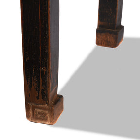 Black Lacquer 5 Drawer Altar Table From Shanxi - 19thC