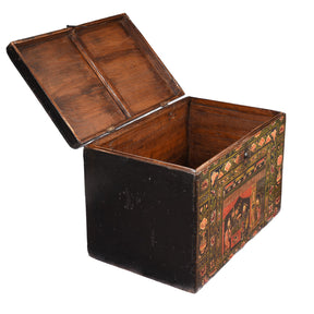 Painted Opera Chest From Shanxi - 19thC