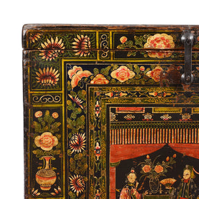 Painted Opera Chest From Shanxi - 19thC