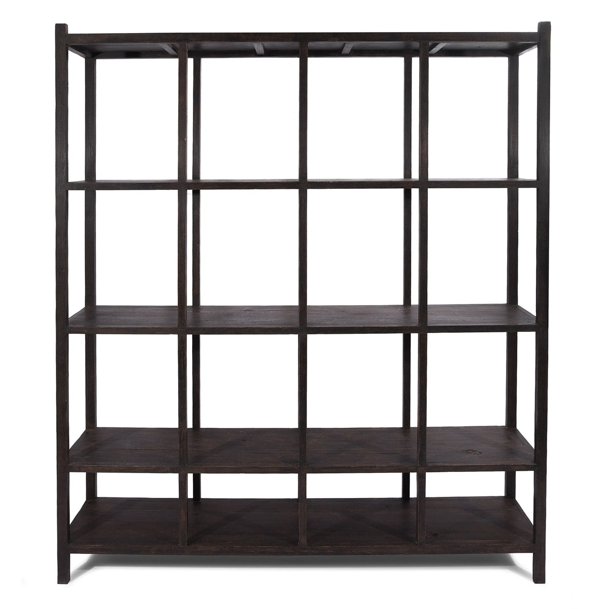 Black Painted Shelving Unit from Reclaimed Pine