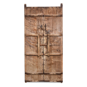 Iron Bound Elm Doors From Shanxi Province - 19th Century