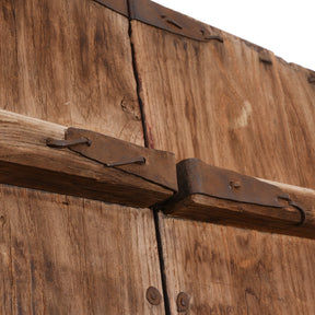 Iron Bound Elm Doors From Shanxi Province - 19th Century