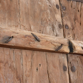 Iron Bound Elm Doors From Shanxi Province - 19thC