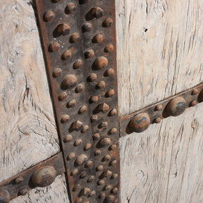 Iron Bound Elm Doors From Shanxi Province - 19thC
