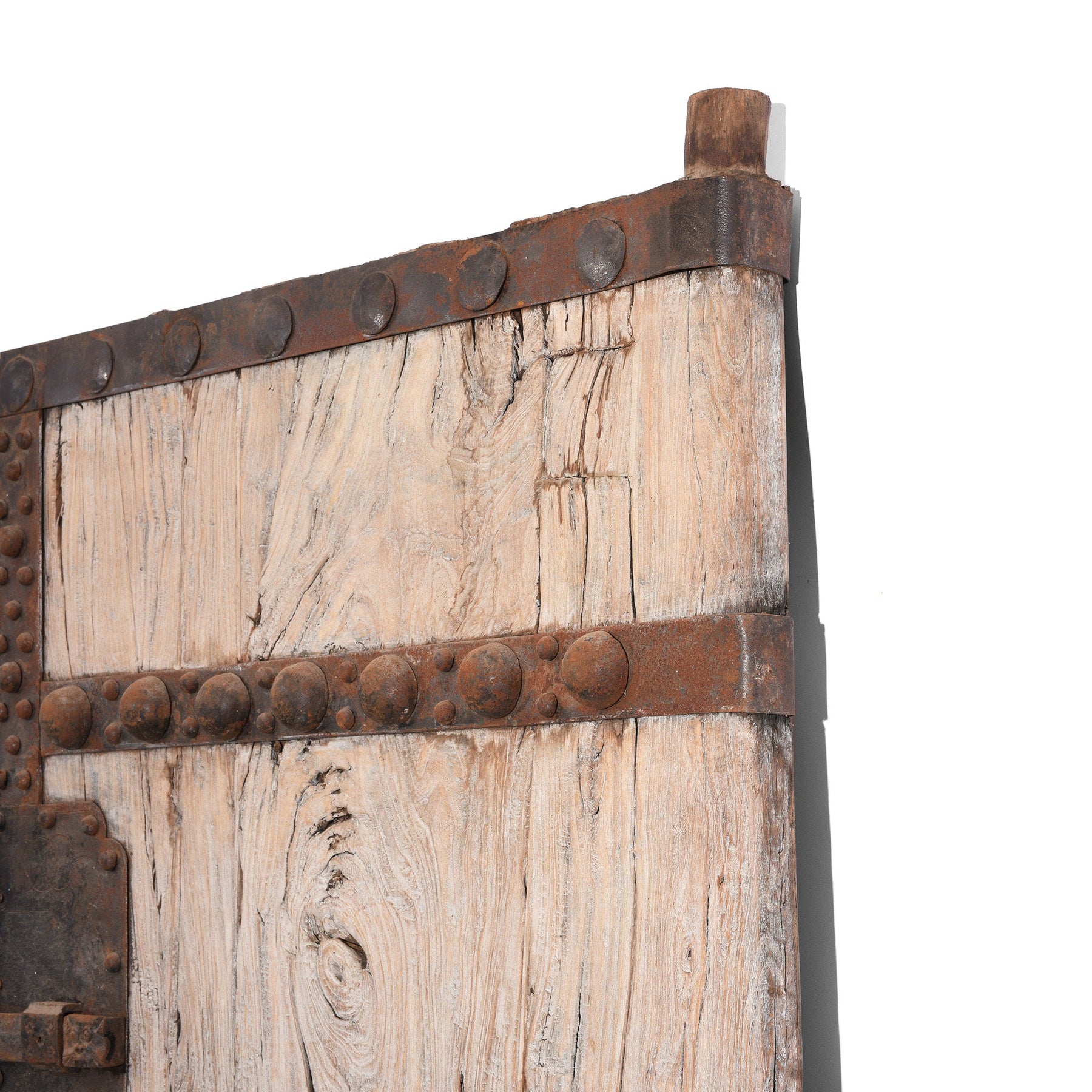 Iron Bound Elm Doors From Shanxi Province - 19thC