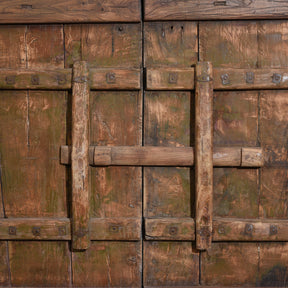 Iron Bound Elm Doors From Shanxi Province - 19thC
