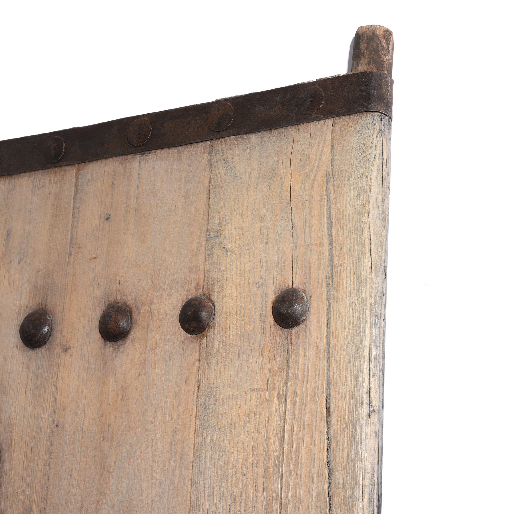 Iron Bound Elm Doors From Shanxi Province - 19thC