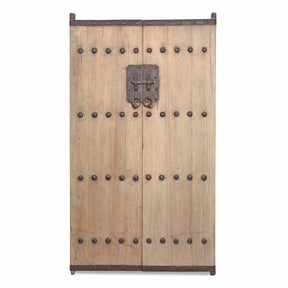 Iron Bound Elm Doors From Shanxi Province - 19thC