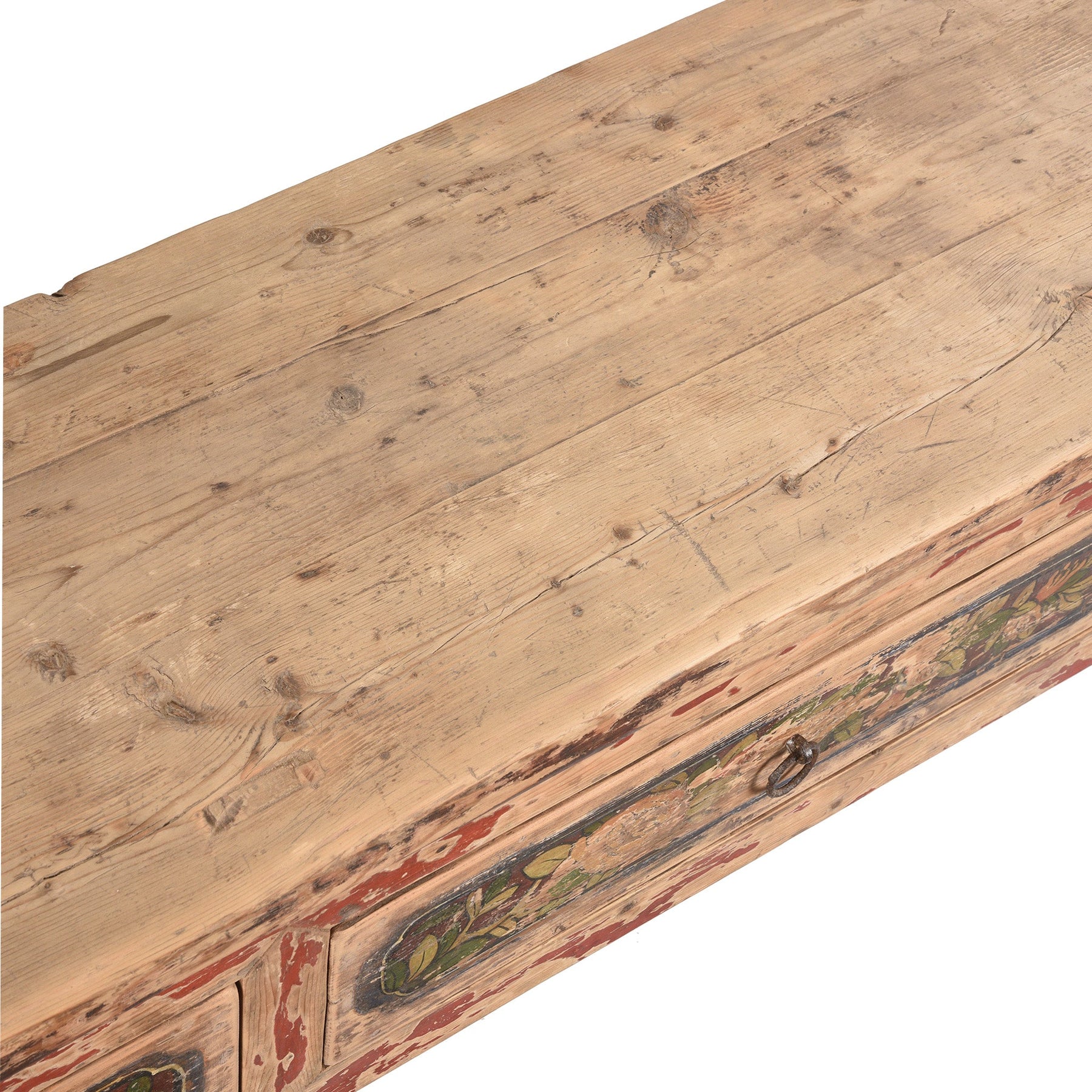 Painted Altar Table From Mongolia - 19thC