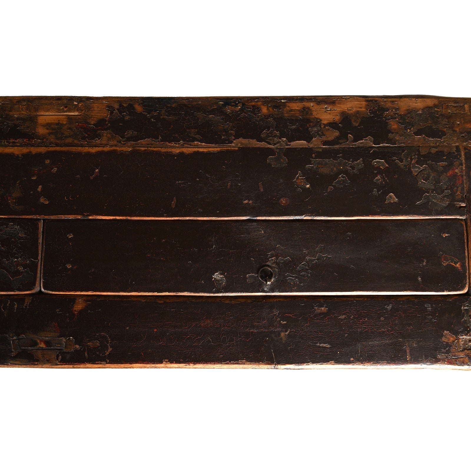 3 Door Painted Mongolian Sideboard - 19th Century