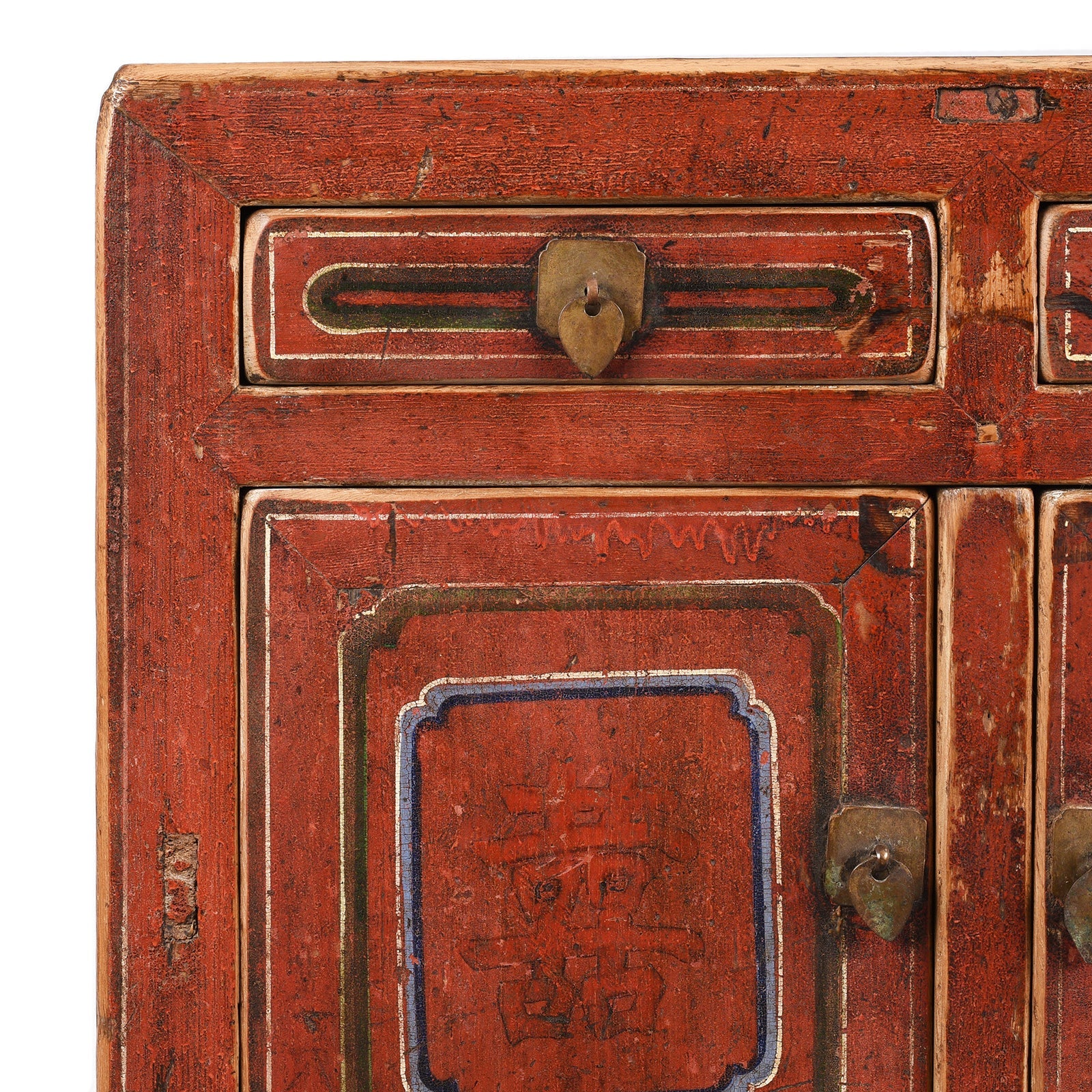 Painted Mongolian Cabinet - 19th Century