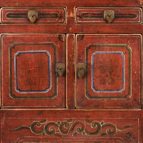 Painted Mongolian Cabinet - 19th Century