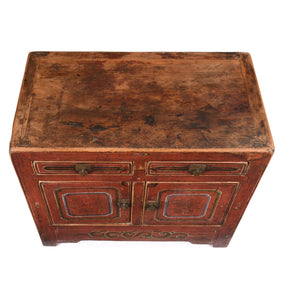 Painted Mongolian Cabinet - 19th Century