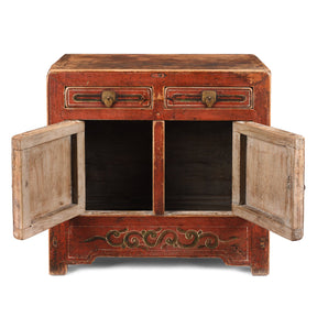 Painted Mongolian Cabinet - 19th Century