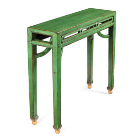 Reproduction Green Lacquer Altar Table
