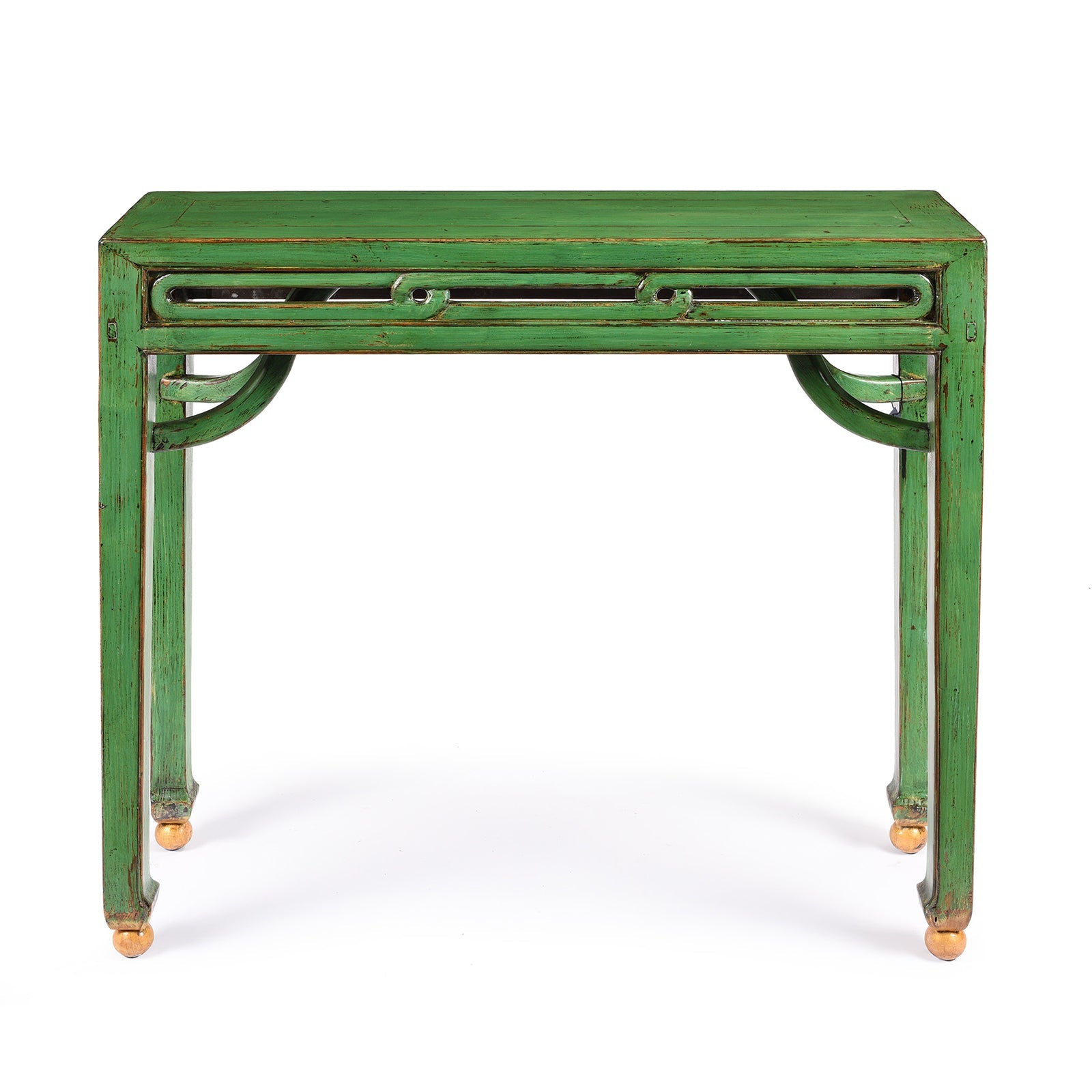 Reproduction Green Lacquer Altar Table