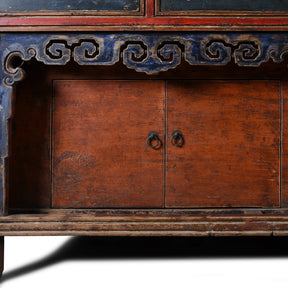 Painted Mongolian Altar Cabinet - Early 19thC