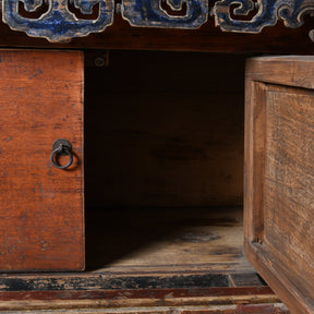 Painted Mongolian Altar Cabinet - Early 19thC