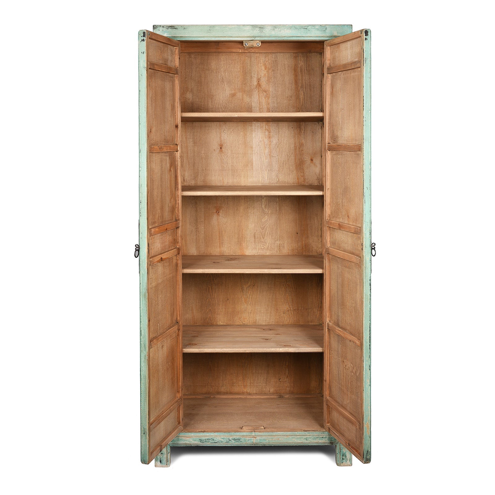 Green Painted Cabinet Made From Old Pine