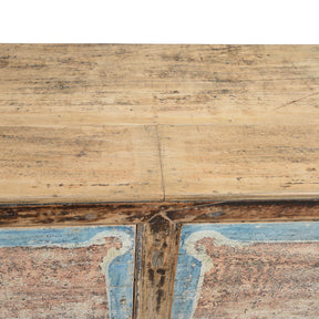 2 Door Painted Sideboard From Mongolia - Ca 1920