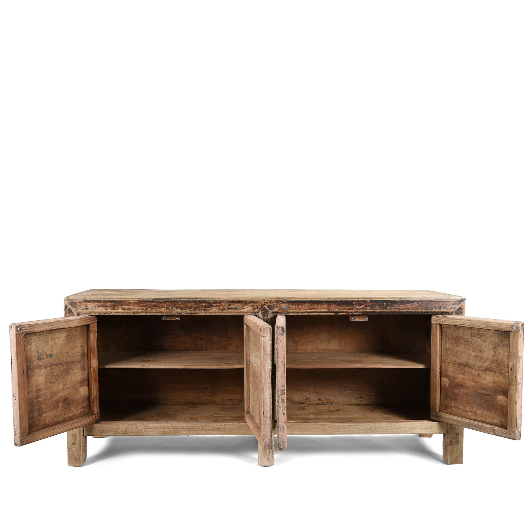 2 Door Painted Sideboard From Mongolia - Ca 1920