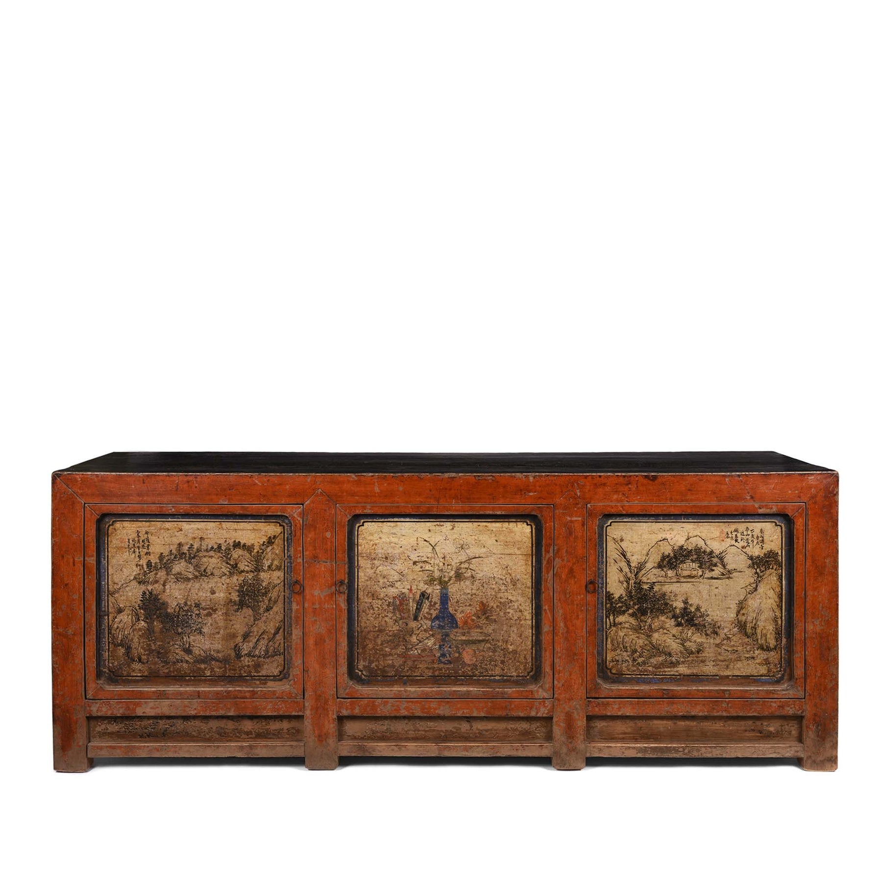 Painted Sideboard From Mongolia - 18thC