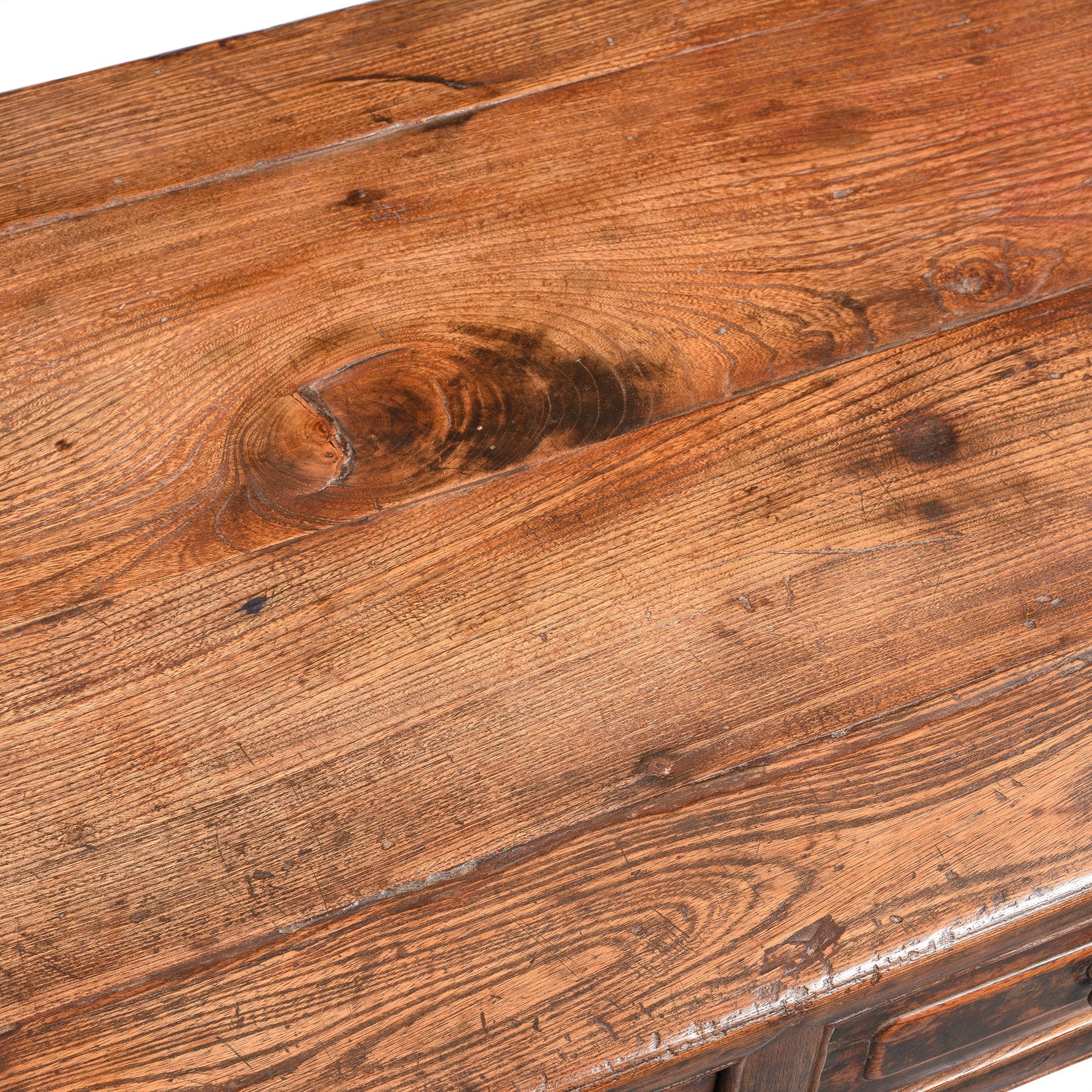 Red Elm Desk From Shanxi Province - 19thC