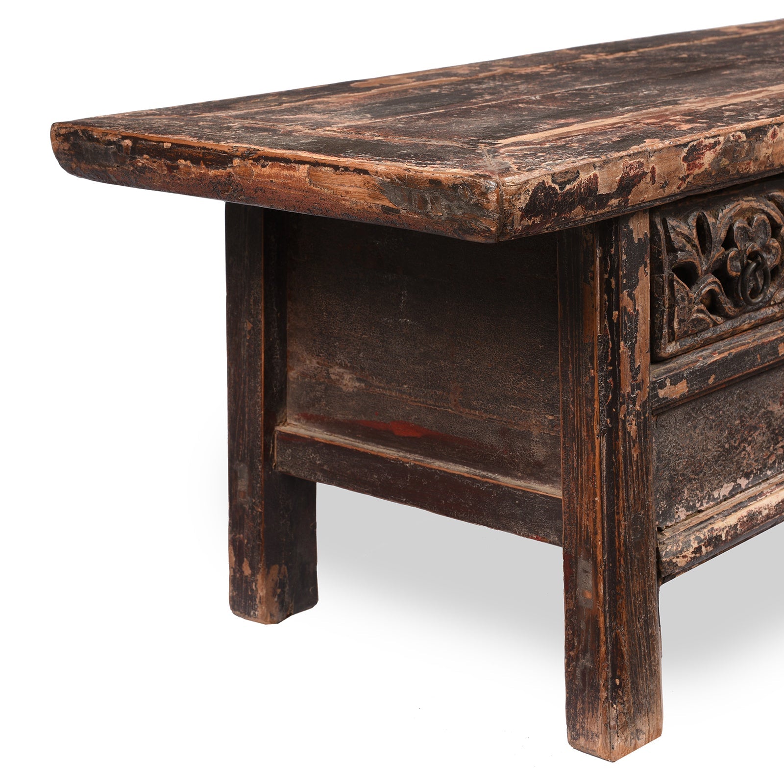 Lacquered Elm Kang Table From Shanxi  - 19th Century
