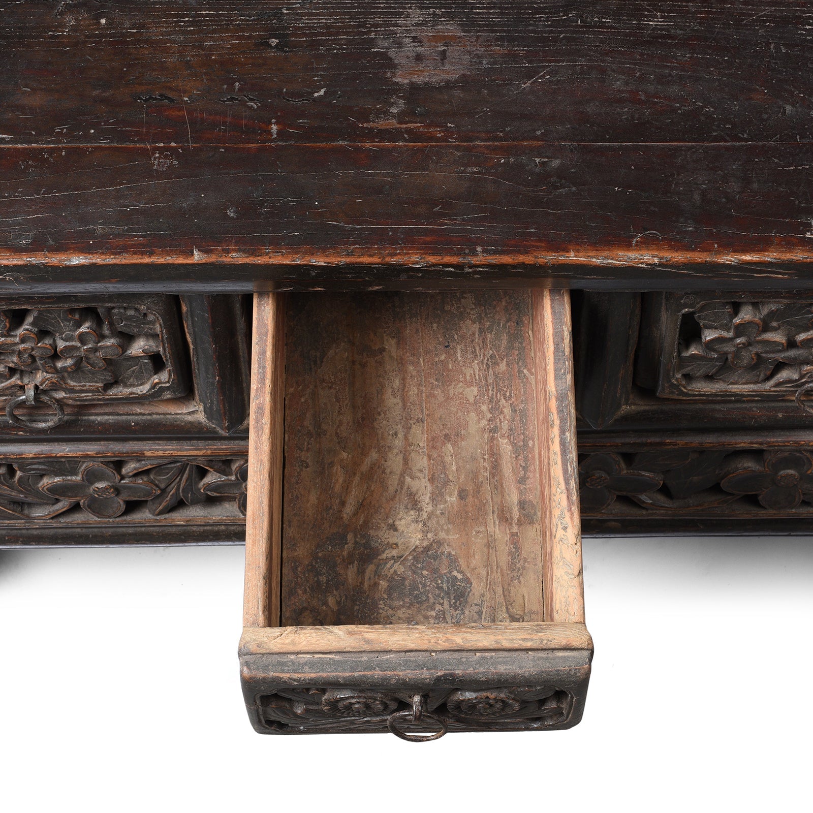 Painted Elm Kang Table From Shanxi  - Late 19th Century
