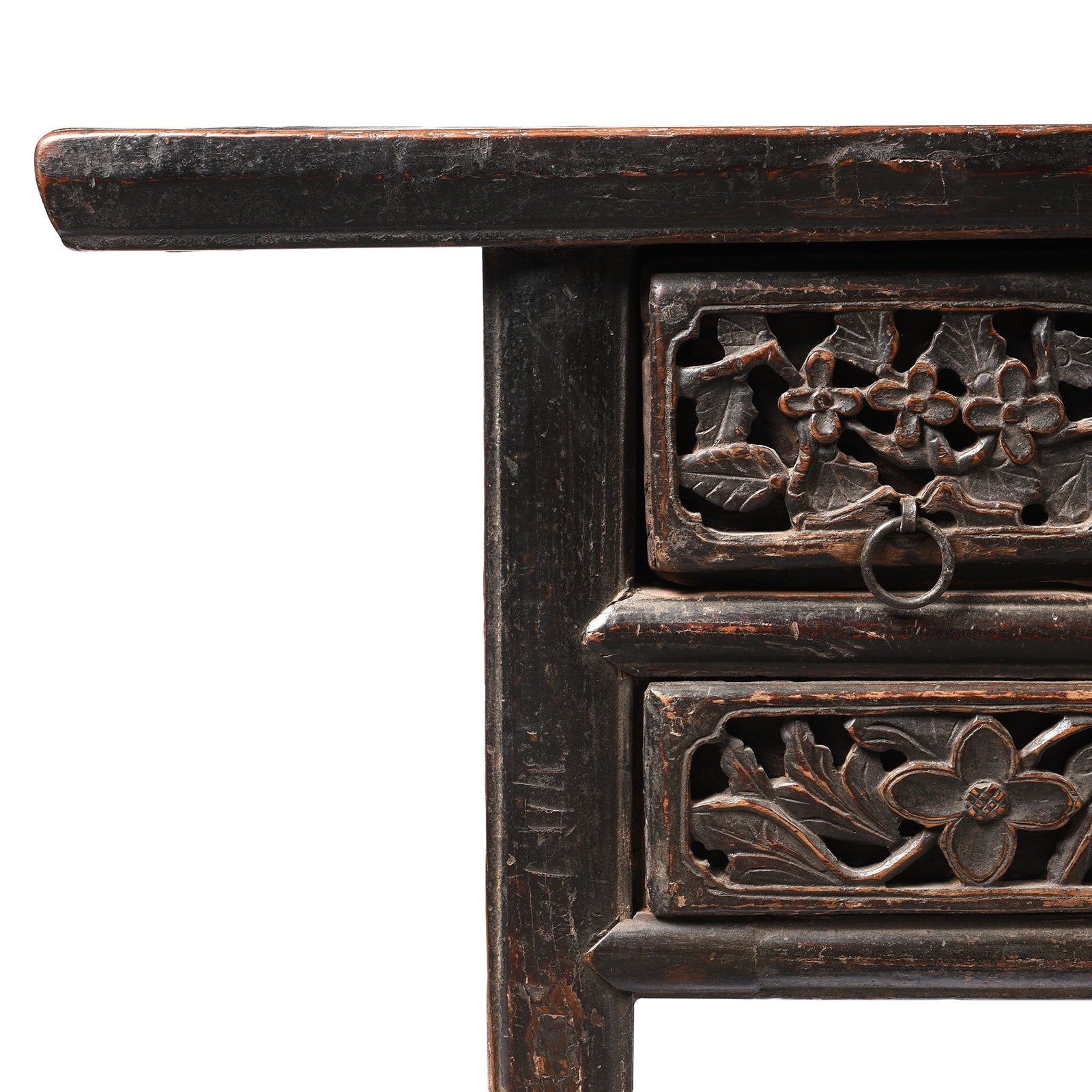 Painted Elm Kang Table From Shanxi  - Late 19th Century