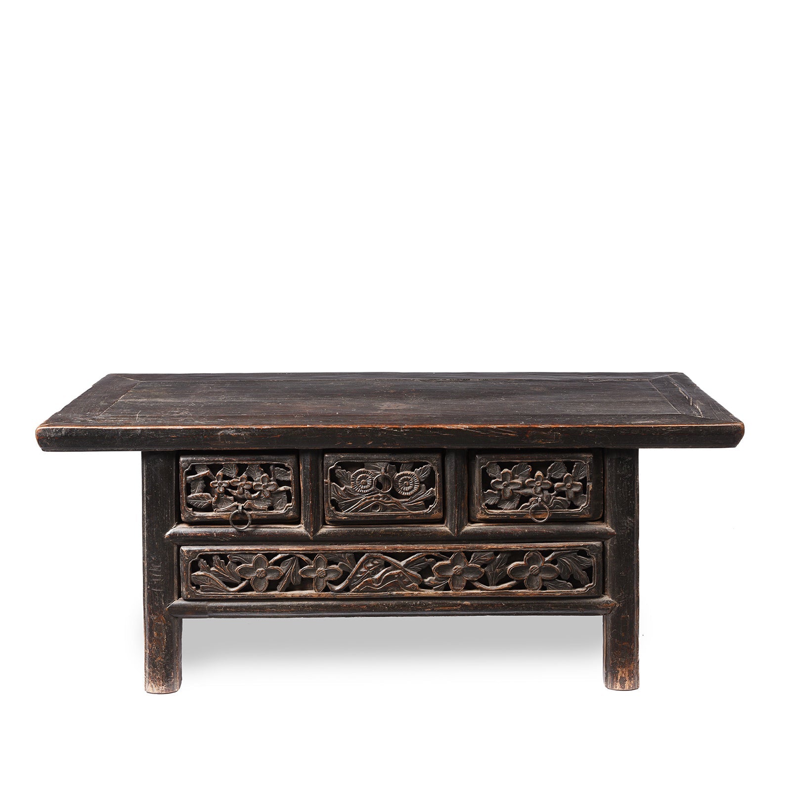 Painted Elm Kang Table From Shanxi  - Late 19th Century