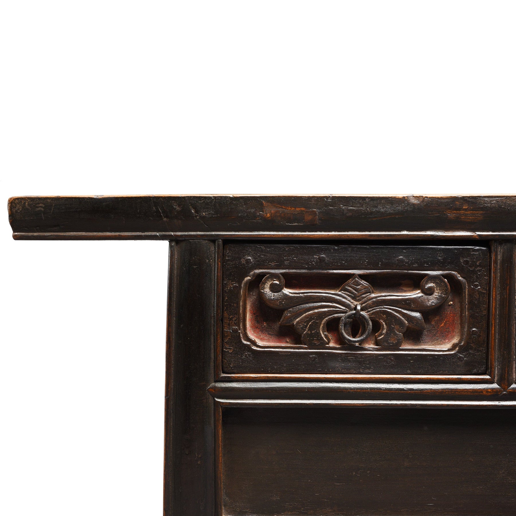 Painted Elm Kang Table From Shanxi  - Late 19thC