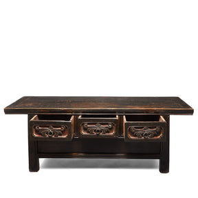 Painted Elm Kang Table From Shanxi  - Late 19thC