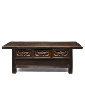 Painted Elm Kang Table From Shanxi  - Late 19thC