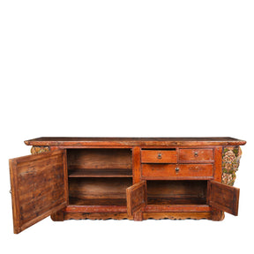 Painted Sideboard From Qinghai - 19th Century