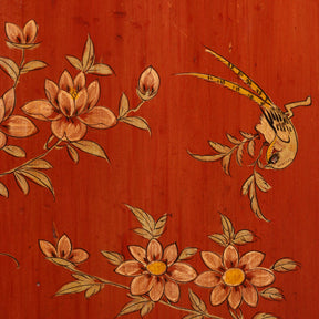 Red Lacquer Chinese Sideboard From Dongbei - Ca 1920