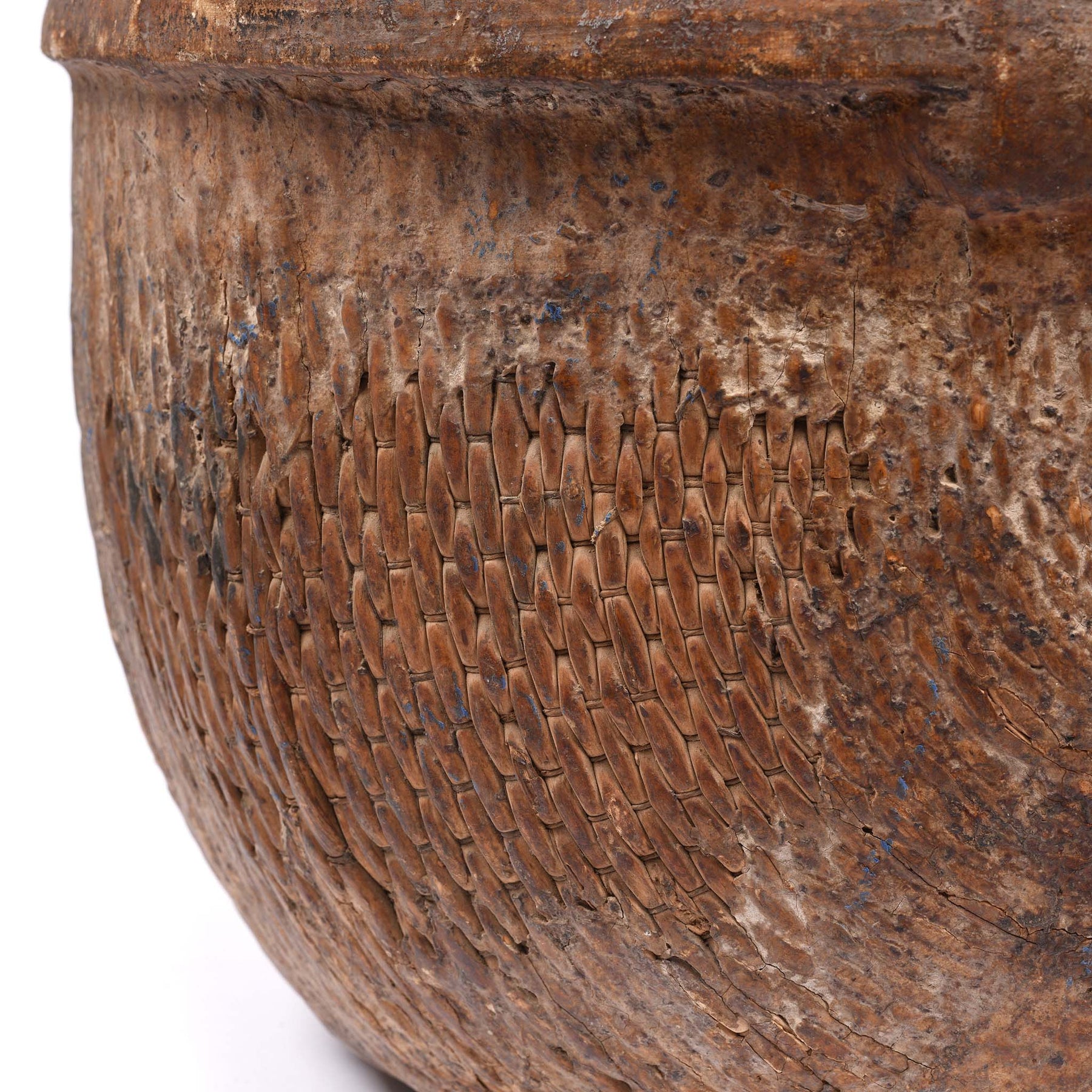 Vintage Woven Willow Farmers Basket - Ca 1940's
