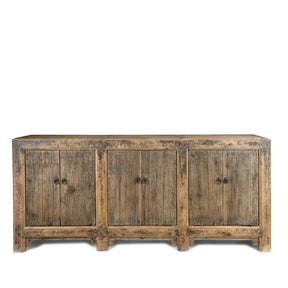 6 Door Elm Sideboard From Mongolia