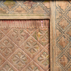 Carved Low Sideboard From Xinjiang - 19thC