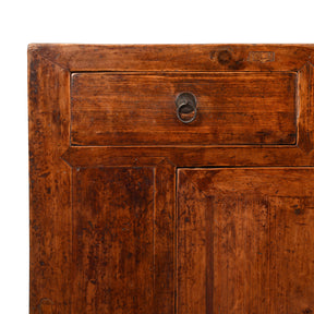 5 Drawer Cypress Wood Sideboard From Shanxi - 19thC