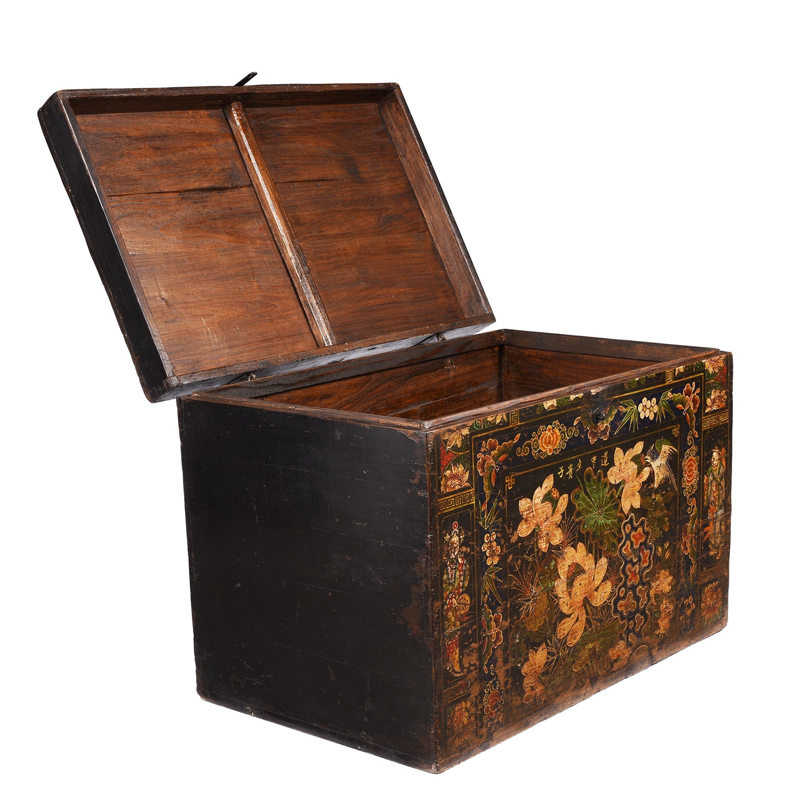 Painted Opera Chest From Shanxi - 19thC