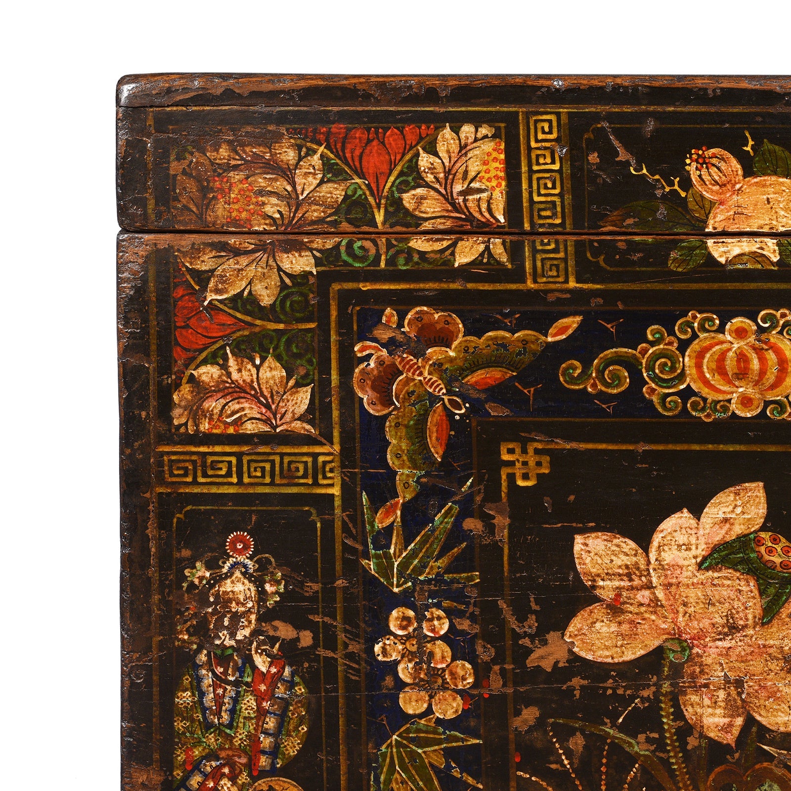 Painted Opera Chest From Shanxi - 19thC