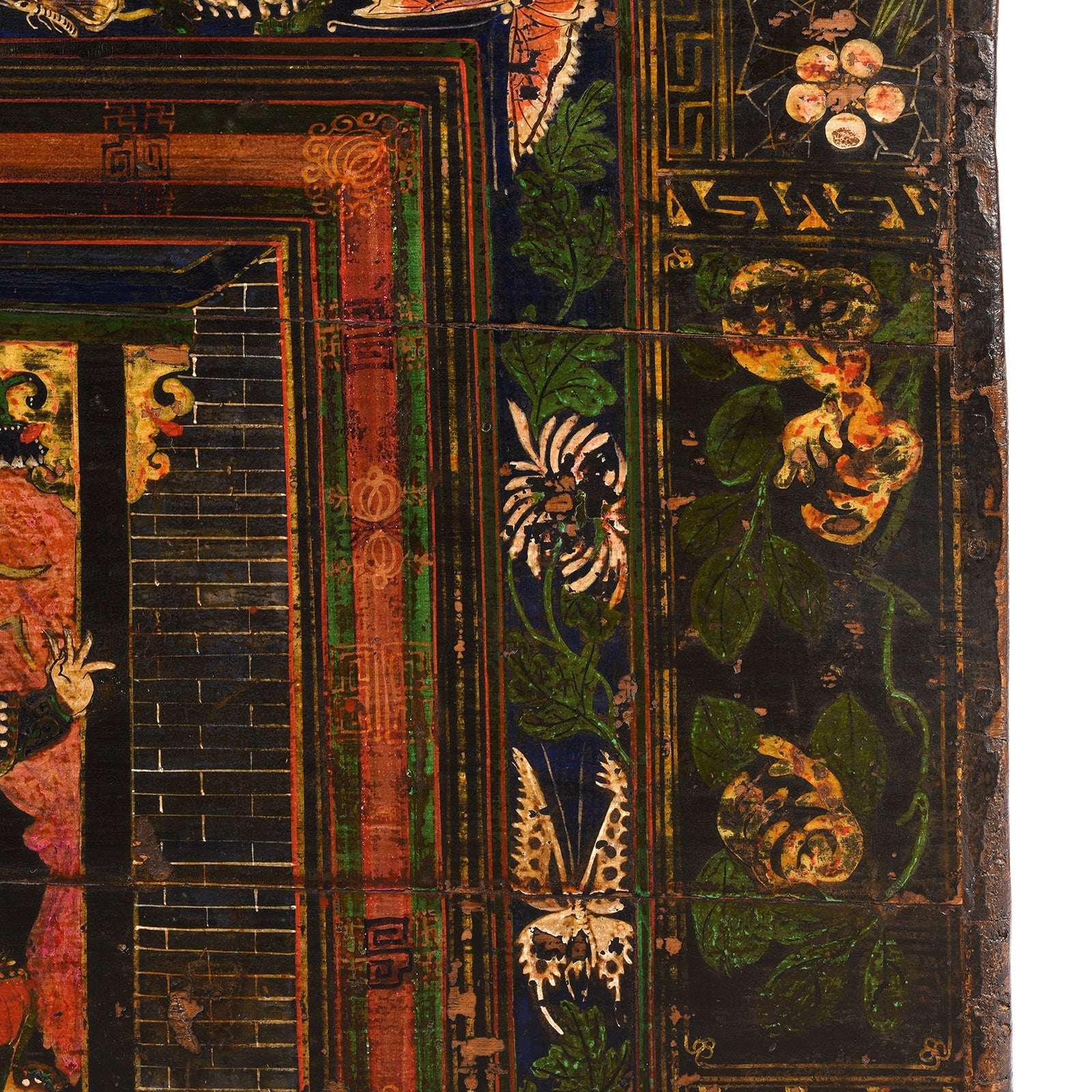 Painted Opera Chest From Shanxi - 19th Century
