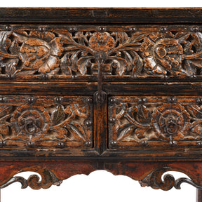Carved Coffer Table From Shanxi - Early 19th Century