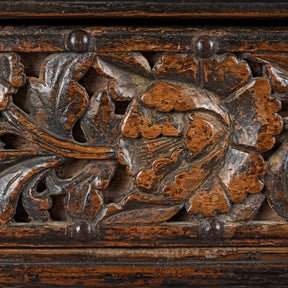 Carved Coffer Table From Shanxi - Early 19th Century