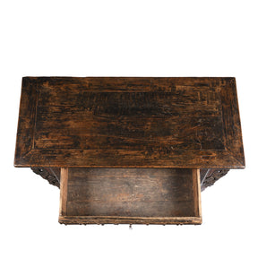 Carved Coffer Table From Shanxi - Early 19th Century