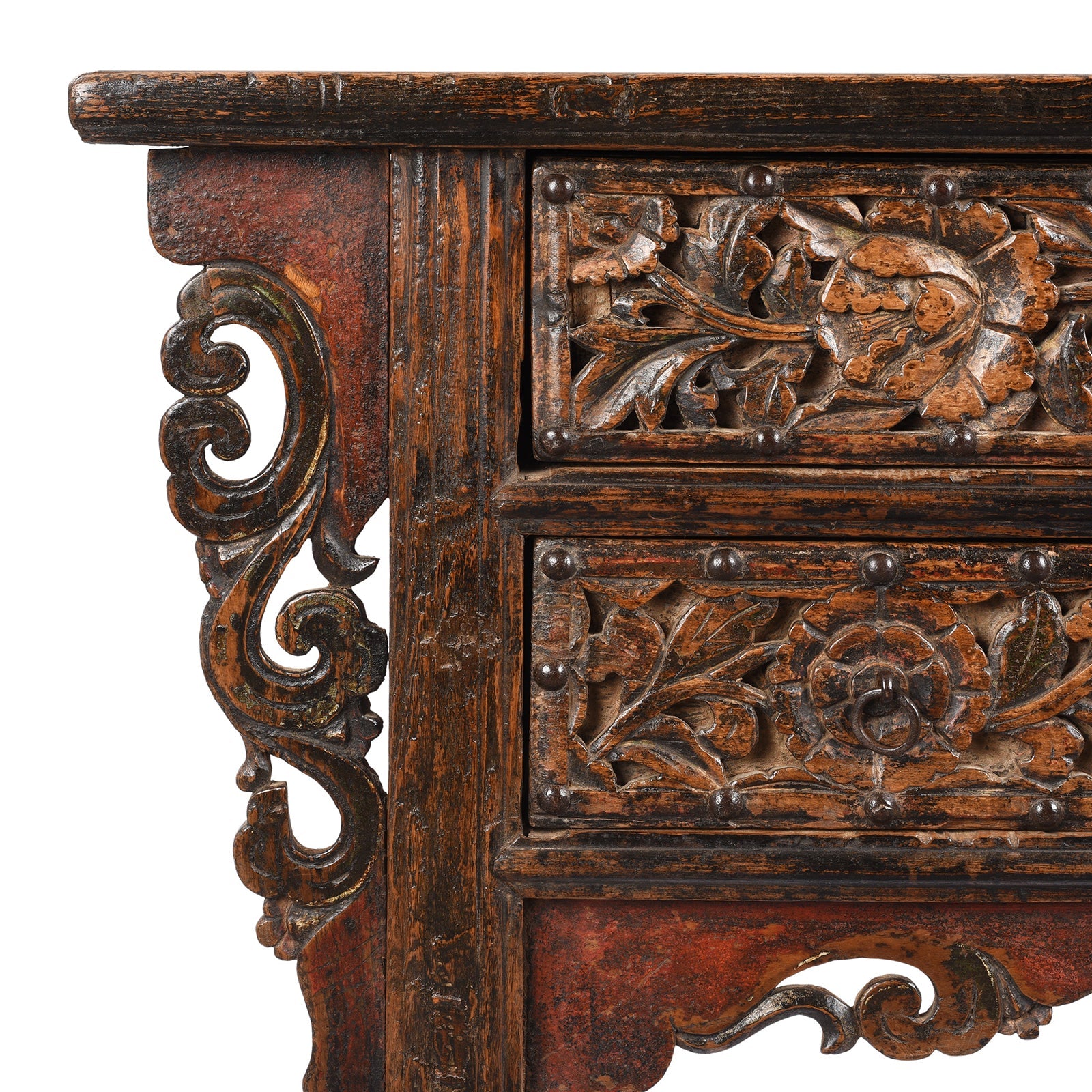 Carved Coffer Table From Shanxi - Early 19th Century